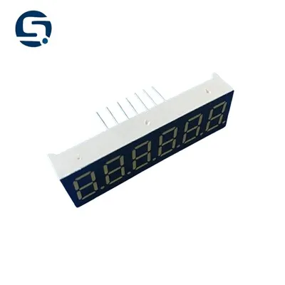 6-cifret 7-segment LED-display